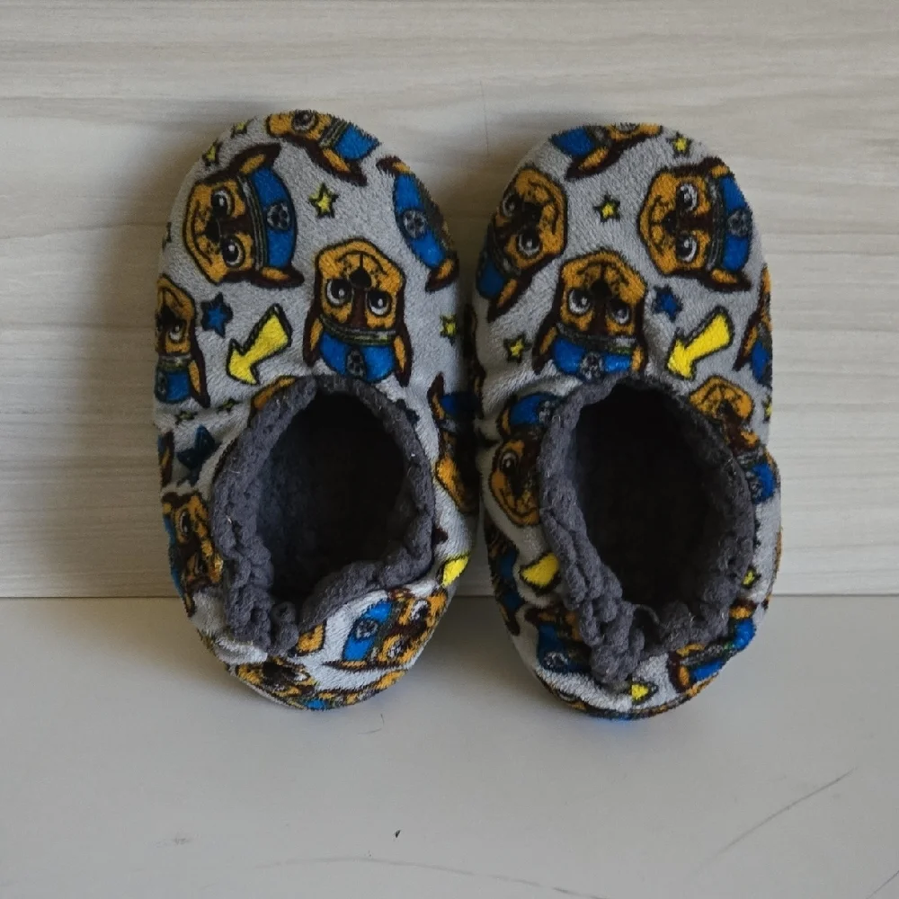 Kids Grey Paw Patrol Character Slip-On Slippers - Unbranded